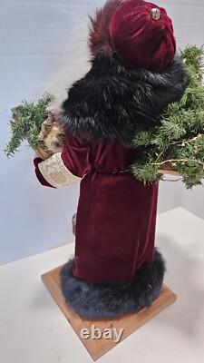 Rare 1990 Signed Lynn Haney Collection Kris Kringle Santa Claus Figure 17