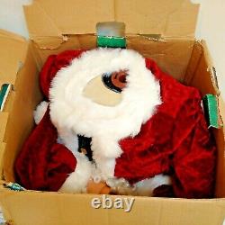 Rare 5' Dancing Animated Motion SANTA CLAUSE Life Size Figure 60'' CHRISTMAS HTF