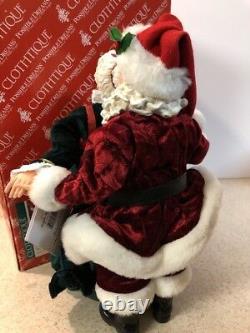 Rare Animated CLOTHTIQUE POSSIBLE DREAMS Jingle Bell Rock Dance SANTA -Mrs CLAUS