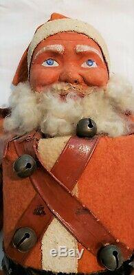 Rare Antique German Santa Claus Belsnickle Giant 2 Foot Tall Candy Container Toy