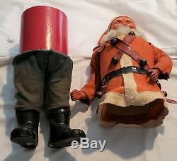 Rare Antique German Santa Claus Belsnickle Giant 2 Foot Tall Candy Container Toy