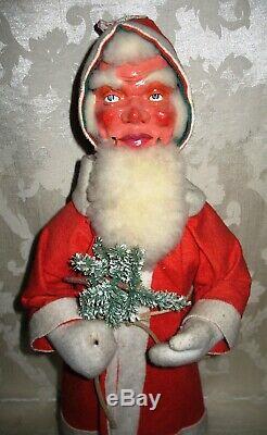 Rare Antique Paper Mache Santa Claus