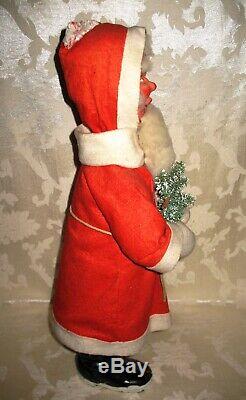 Rare Antique Paper Mache Santa Claus