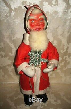 Rare Antique Paper Mache Santa Claus