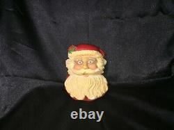 Rare Bossons 1995 The Santa Claus Chalkware Wall Hanging Figure Artist Signed