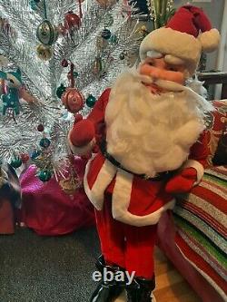 Rare Close To 3.5 Foot Tall Vintage Harold Gale Santa Clause Vintage Christmas
