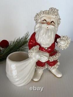 Rare Find EUC Napco Spaghetti Santa Planter 1950s Japan Figure Table Top Decor