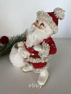 Rare Find EUC Napco Spaghetti Santa Planter 1950s Japan Figure Table Top Decor