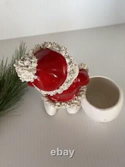 Rare Find EUC Napco Spaghetti Santa Planter 1950s Japan Figure Table Top Decor