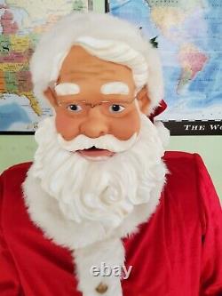 Rare GEMMY Life Size 5ft Christmas Animated Singing Dancing Santa Clause