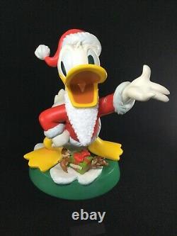 Rare Limited Disney Santa Claus Donald Duck Chip & Dale Large Collectible Figure