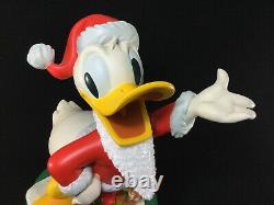 Rare Limited Disney Santa Claus Donald Duck Chip & Dale Large Collectible Figure