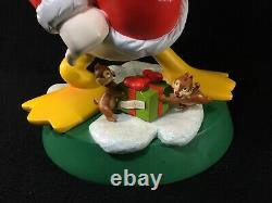 Rare Limited Disney Santa Claus Donald Duck Chip & Dale Large Collectible Figure