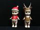Rare! Sonny Angel Xmas Christmas Series 2006 Santa Claus & Reindeer Mini Figure