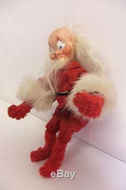 Rare, Unique Vintage Santa Claus Figure Doll Articulated Bendable Oriental