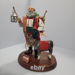 Rare VTG Midwest Heritage Santa Collection Santa España Donkey Figures with Box