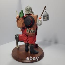 Rare VTG Midwest Heritage Santa Collection Santa España Donkey Figures with Box