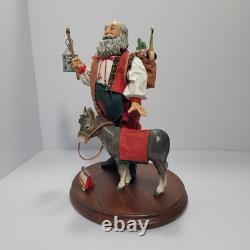 Rare VTG Midwest Heritage Santa Collection Santa España Donkey Figures with Box