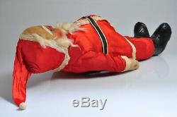 Rare Vintage Christmas 25 Cloth Faced Santa Claus Doll Clothed