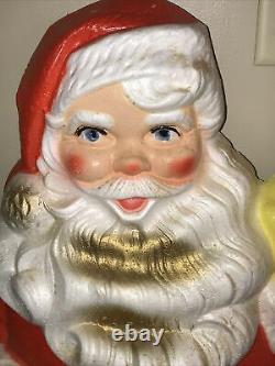 Rare Vintage Poloron Giant Vacucel Santa Claus WithBox -CUTE