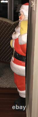 Rare Vintage Poloron Giant Vacucel Santa Claus WithBox -CUTE