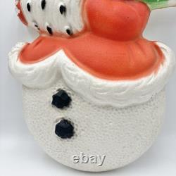 Rare Vtg 60s Styrofoam Frosty Snow Woman Wall Decor Christmas HTF Female 22