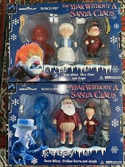 Rare YEAR WITHOUT A SANTA CLAUS Box Sets Clear SNOW MISER Translucent HEAT MISER