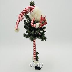 Raz Imports Peppermint Christmas Santa Claus Elf Poseable RETIRED RARE