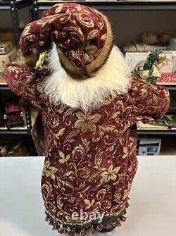 Regal Standing Santa Claus Figure Traditional Christmas Decor Large 28 Tall EUC