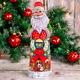 Retro Wooden Santa Claus Figurine 11, Vintage Christmas Home Decoration Indoor