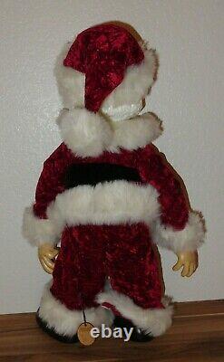 Robert Raikes Collectibles Large Wooden Santa Claus Figure Christmas Doll Signed