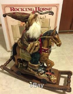 Rocking Horse With Santa Claus Large Christmas Rocking Horse