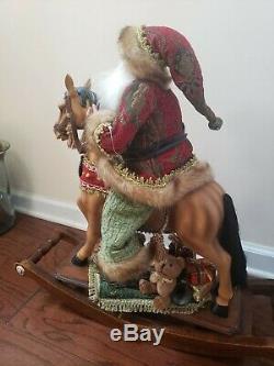 Rocking Horse With Santa Claus Large Christmas Rocking Horse