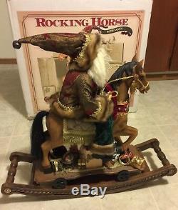 Rocking Horse With Santa Claus Large Christmas Rocking Horse