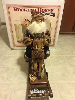 Rocking Horse With Santa Claus Large Christmas Rocking Horse