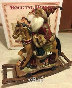 Rocking Horse With Santa Claus Large Christmas Rocking Horse