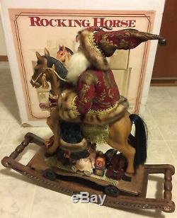 Rocking Horse With Santa Claus Large Christmas Rocking Horse