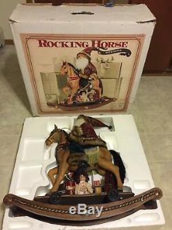 Rocking Horse With Santa Claus Large Christmas Rocking Horse