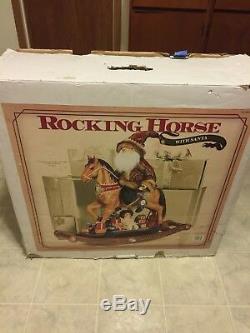 Rocking Horse With Santa Claus Large Christmas Rocking Horse