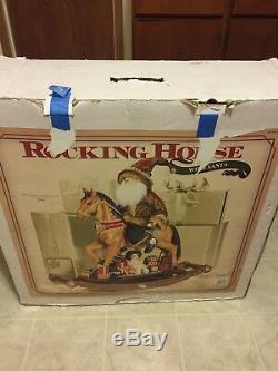Rocking Horse With Santa Claus Large Christmas Rocking Horse