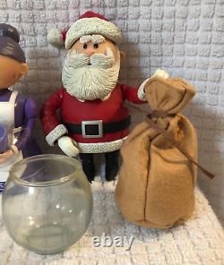 Rudolph Misfit Toys Set Of 5 Figures Santa Mrs. Claus Yukon Sam Boss Elf