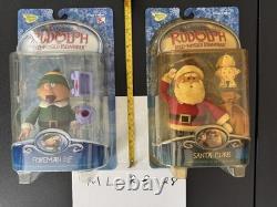 Rudolph Reindeer Boss Foreman Elf, Fat Santa Claus Lot 28 Memory Lane NIP