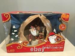 Rudolph The Red Nosed Reindeer Family Cave Talking Christmas Figure Playset New