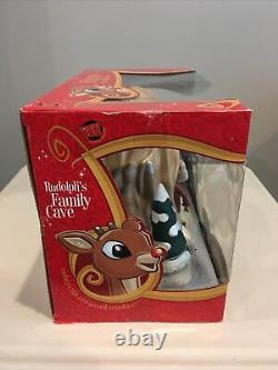 Rudolph The Red Nosed Reindeer Family Cave Talking Christmas Figure Playset New