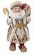 Russian Art Santa Clause Wooden Hand Carved Hand Paint Sign By The Artist