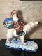 Russian Hand Carved Painted Wooden Wood Santa Claus And Bear 46cm/ 19.11