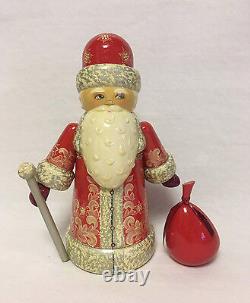 Russian Matryoshka Hand-Made Santa Claus Doll'DED MOROZ' NEW