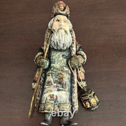 Russian Santa Claus Ded Moroz Grandfather Frost 10 Hand Painted Scene Lantern