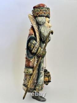 Russian Santa Claus Ded Moroz Grandfather Frost 10 Hand Painted Scene Lantern