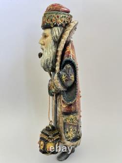 Russian Santa Claus Ded Moroz Grandfather Frost 10 Hand Painted Scene Lantern